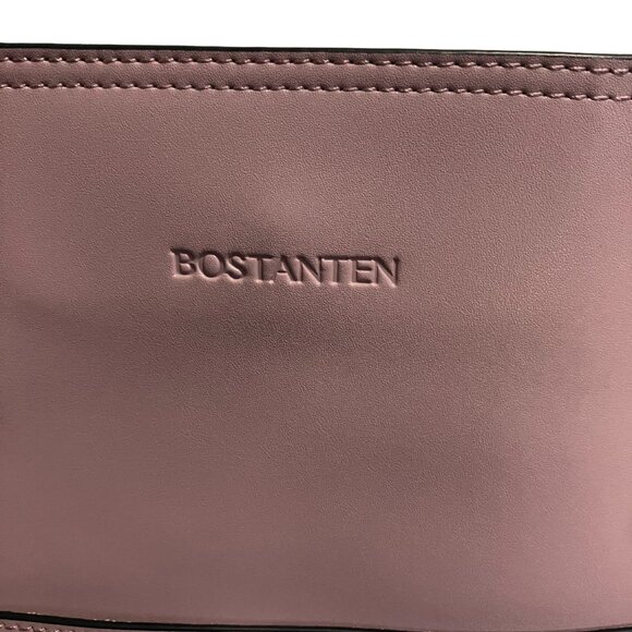 BOSTANTEN Pink Leather Shoulder Bag with Inner Pouch - Picture 3 of 12